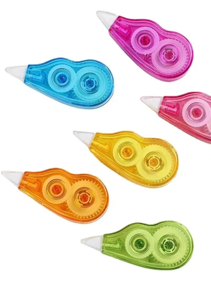 6pc Set Correction Tape Kawaii Mechanical Cute Design Correction Tape - Perfect for Decorating Diaries and School Supplies