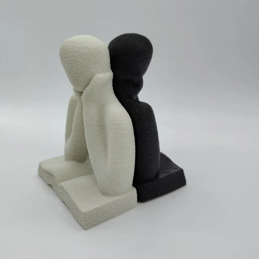 An Abstract Figure Ornament, A 3D-printed Thinking Figure Statue, A Desktop Decoration for Readers, and A Graduation Season G