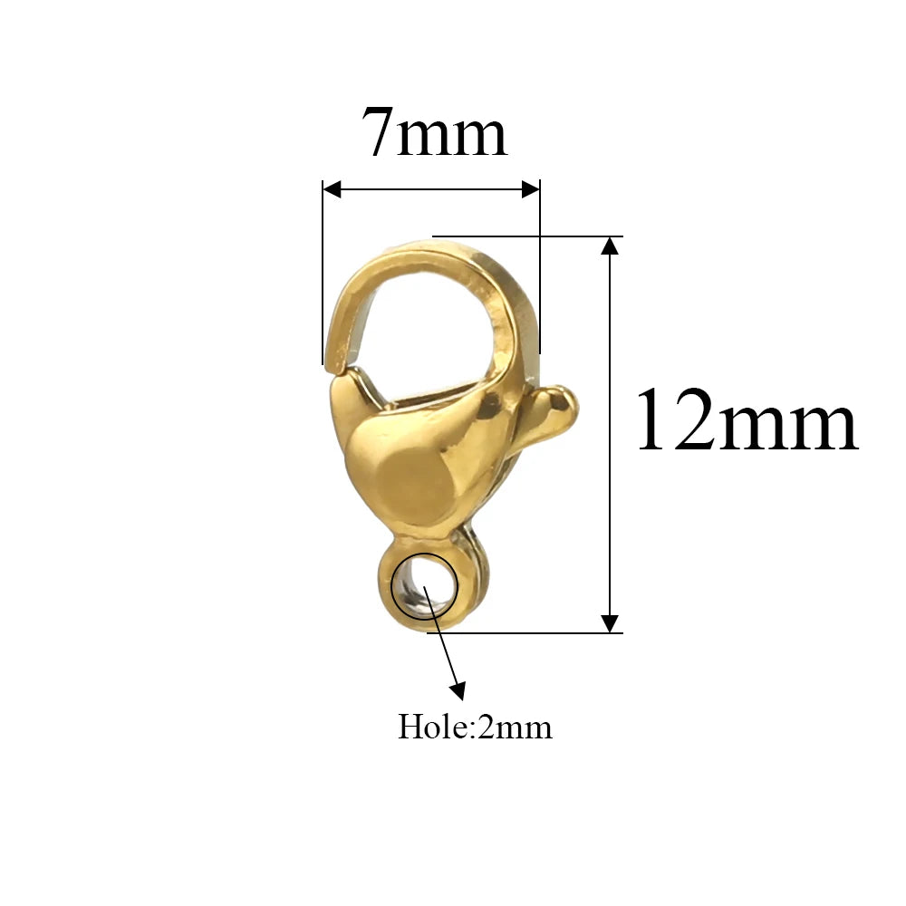 20pcs Stainless Steel Lobster Clasps For Bracelet Necklace,Lobster Clasps With Jump Rings Connectors Clasp DIY Jewelry Findin