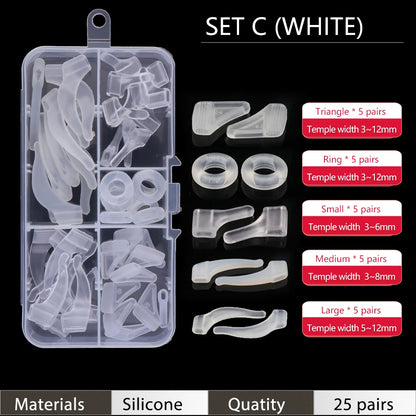 Ear Grip Hooks Anti-slip Holder Glasses Sunglasses Silicone Ear Hook Set For Eyeglasses Eyewear Accessories