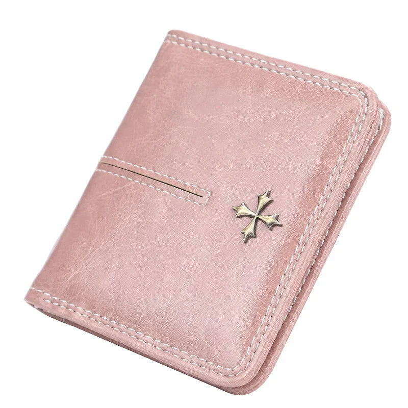 2025 Fashion Slim Women Wallets Mini Card Holder PU Leather Short Desigh High Quality Female Purse Coin Holder Women Wallets 
