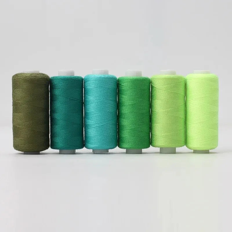 6pcs/Pack Assorted Colors Sewing Thread Polyester Sewing Thread, For Domestic DIY Sewing And Embroidery - XX-6LvS-4Z