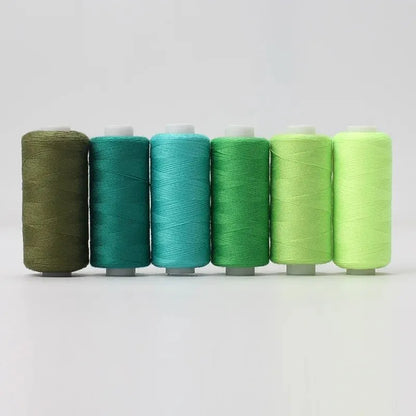 6pcs/Pack Assorted Colors Sewing Thread Polyester Sewing Thread, For Domestic DIY Sewing And Embroidery - XX-6LvS-4Z