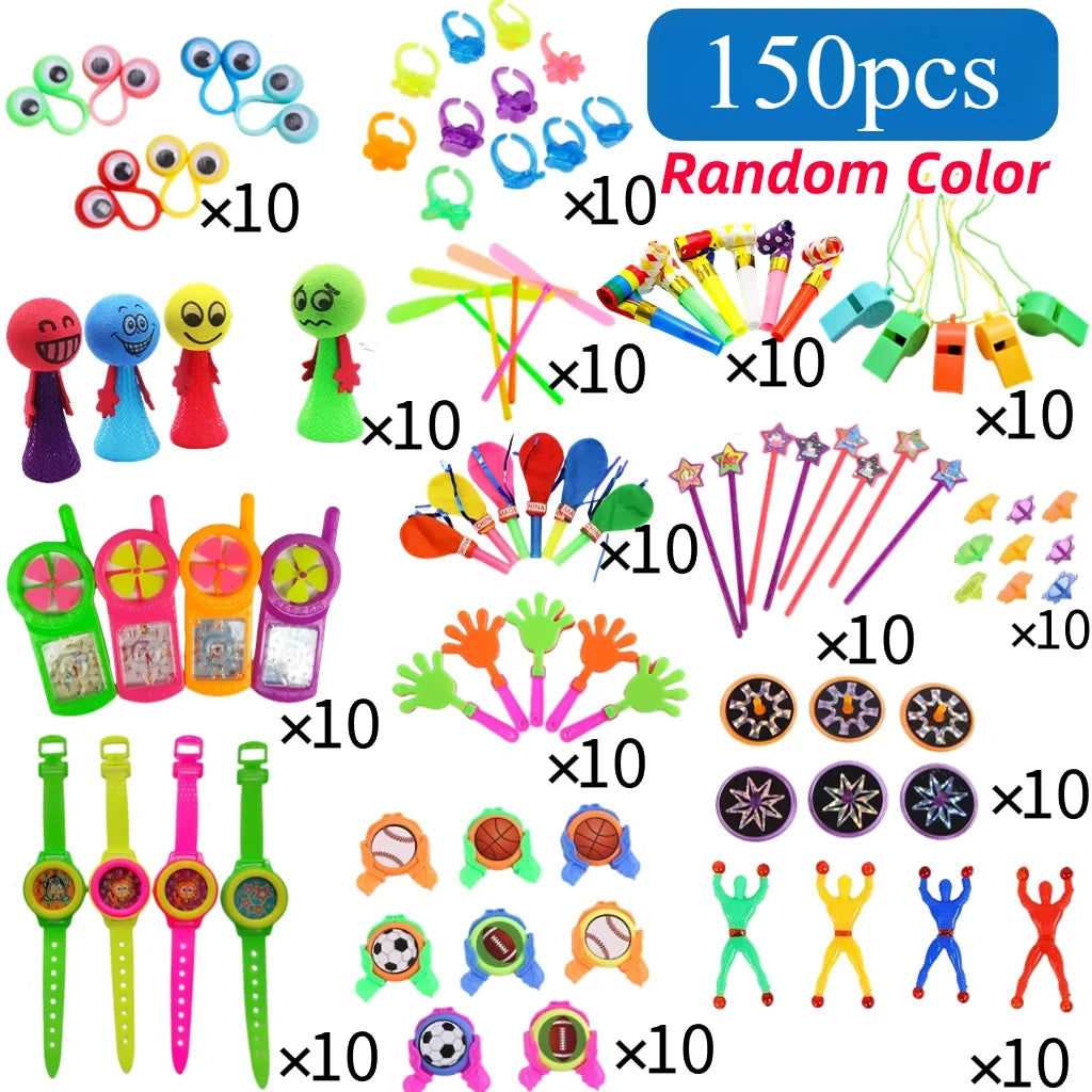 40-150 Pcs Kids Birthday Party Favors Pinata Guest Gift Assortment Giveaway Pinata Stuffed Bulk Kids Toys Gifts - 150pcs