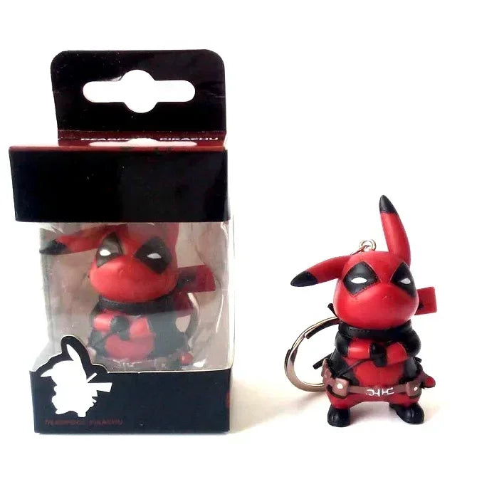 FUNKO Captain America Inro Man Deadpool Spider Man Thanos Thor Keychain Toys Vinyl Doll Collectible Toy Figures Best Kid Gift