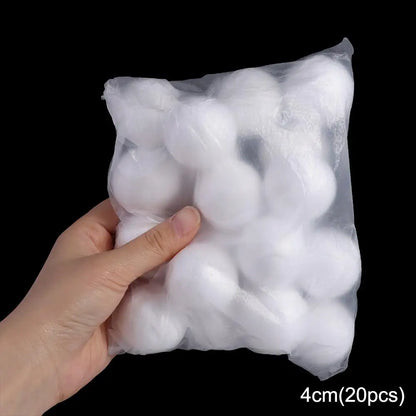 Home Decoration Mini Foam Balls Polystyrene White Christmas Balls Round Christmas Ornaments Christmas