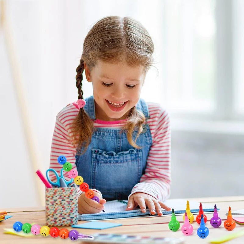 5/10Pcs Lollipop Building Block Crayon Pencil Painting Pen Kids Birthday Party Favors Pinata Fillers Back To School Stationer