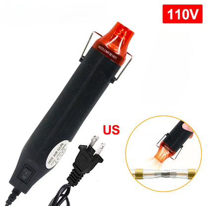 220/110V Hot Air Gun DIY Tool Heat Electric Power Tool Mini Soldering Temperature Crafts Blower with Supporting Seat Shrink -
