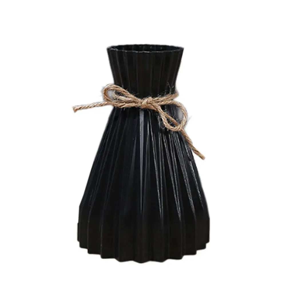 Creative Origami Vase European Pleated Vase Plastic Waist Folding Flower Vase Folding Paper Style Dry Flower Bottle Modern - 