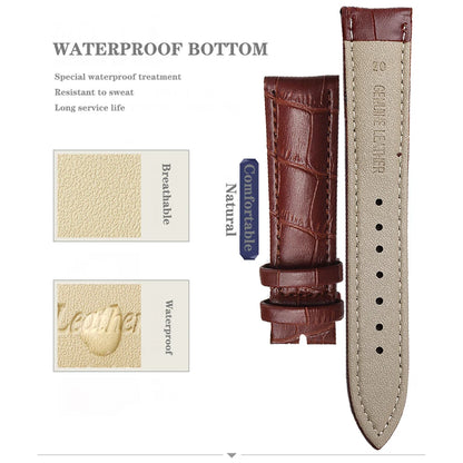 Premium Genuine Leather Watchbands 12/14/16/18/19/20/21/22/24 mm Watch Band Strap Wrist Belt Bracelet + Tool