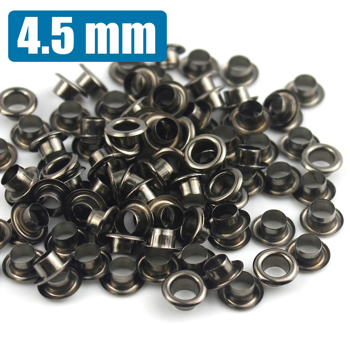 100sets 4mm Brass Eyelet with Washer Leather Craft Repair Grommet Round Eye Rings For Shoes Bag Clothing Leather Belt Hat - 4