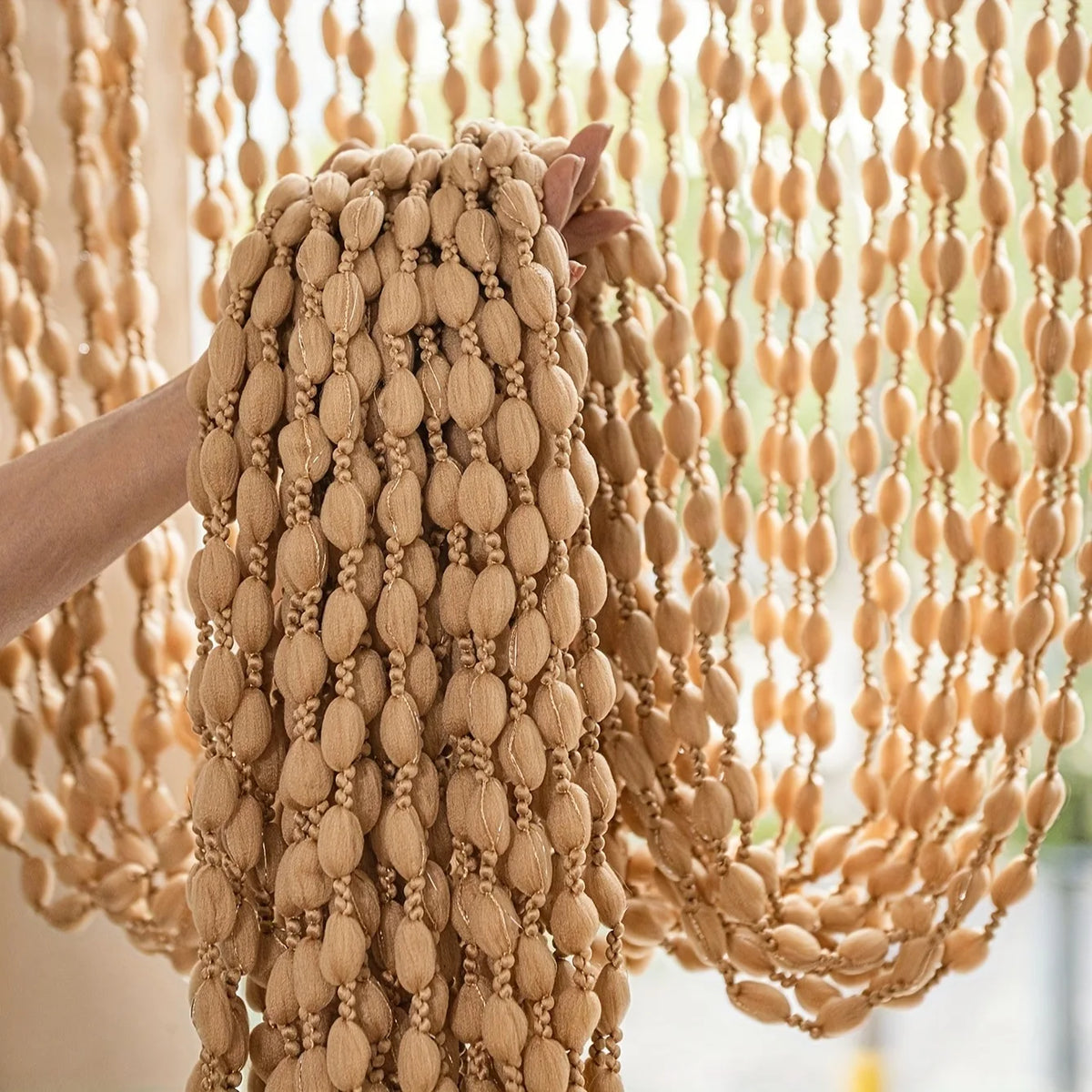 1PC Lantern Tassel Cord Curtains Polyester Door Beaded Curtains Wedding Salon Window Line Curtains Decoration For Room Divide