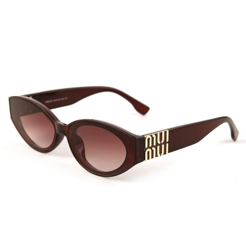 2025 Glamour Fashion Women Sunglasses Luxury Oval Designer Men Glasses Trend Classic Brand Unisex Shades UV400 - C4
