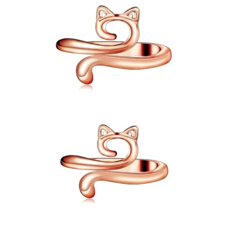 MIUSIE 2pcs Adjustable Knitting Crochet Loop Ring Knittied Yarn Guide Finger Faster Holder Thimble Thread Ring Sewing Tools -