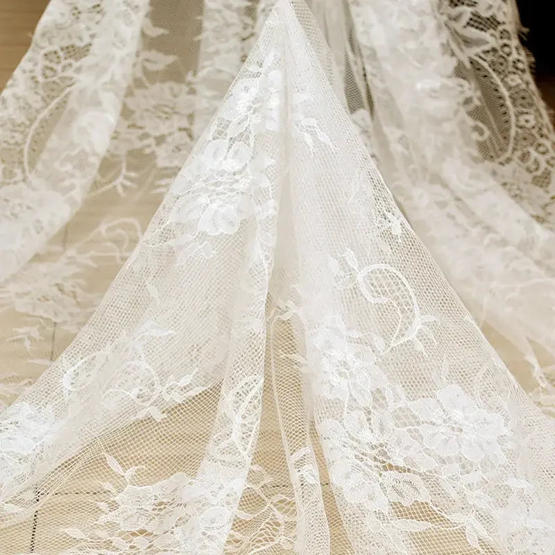 Rustic Wedding White Lace Tablecloth Vintage Embroidered Reception Table Cloth Decor Boho Party Valentine's Day Tablecloth