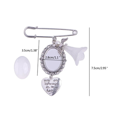 Bridal Bouquet Charm Wedding Bridal Shower Engagement Bouquet Charm Pendant Easy to Make Bachelor Party Decor - Antique Bronz