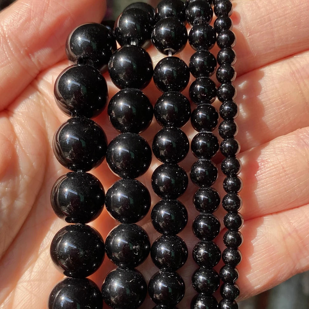 Natural Stone Beads 4 6 8 10mm Tiger Eye Lava Amazonite Turquoises Agates Jaspers Beads For Jewelry Making DIY Bracelet Neckl