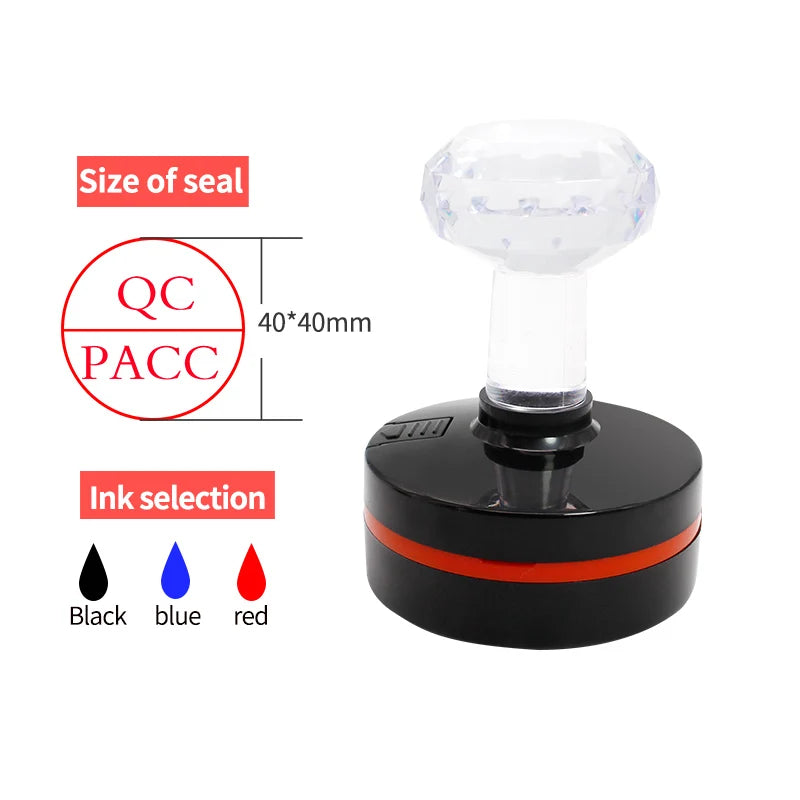 Personalized Logo Self inking Stamp Customized Photosensitive ink Stamp Your design picture - round