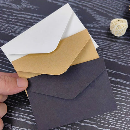 20/50/100PCS Classical Mini Paper Window Envelopes - Wedding Invitation, Gift Envelopes, Birthday Party Greeting Card Envelop