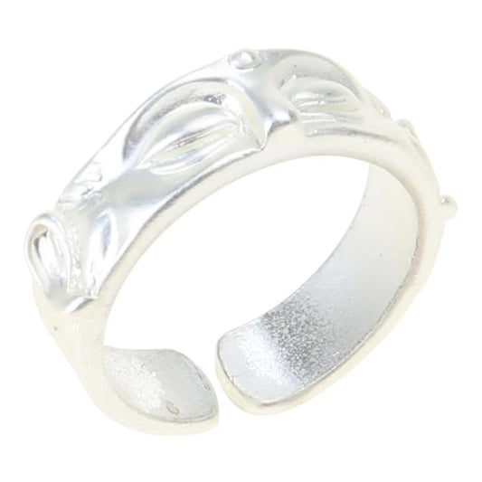 Allergy Free Rings Adjustable Buddhas Half Face Shaped Open Rings Buddhist Finger Rings Ornament Handmade Jewelry