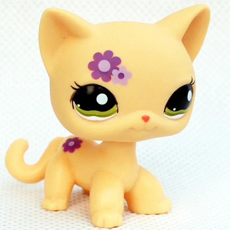 Rare Pet Toy Mini Stands Short Hair Kitten Old Figures Collection Original Bobble Head Toy LPS - 1962