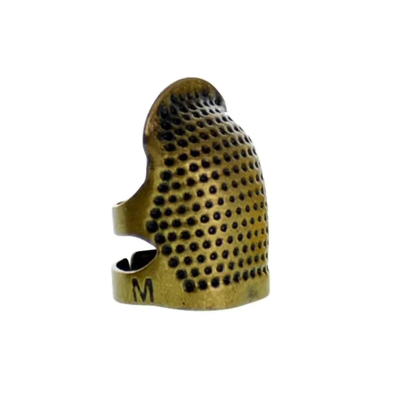 Adjustable Vintage Sewing Thimble, Handmade Non-slip Embroidery against Ring, Vintage Needle Presser Needle Hoop Finger Holde