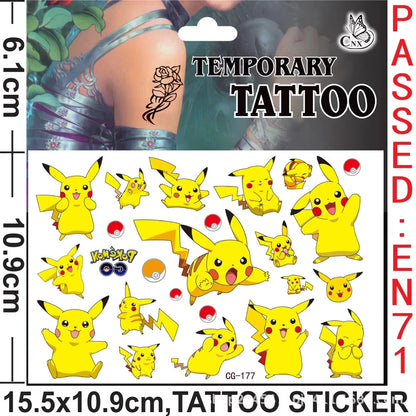 PokeMons Theme Party Favors Slap Bracelets Stickers Balloons Party Gifts Goodie Bag Stuffers Fillers Birthday Party Decoratio