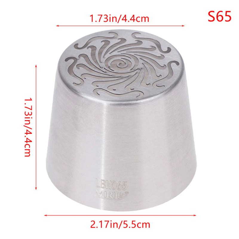 1Pc Stainless Steel Russian Piping Tips Christmas Cake Icing Frosting Nozzles For Cupcake Decoration DIY Kitchen Baking Tool 