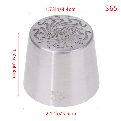 1Pc Stainless Steel Russian Piping Tips Christmas Cake Icing Frosting Nozzles For Cupcake Decoration DIY Kitchen Baking Tool 