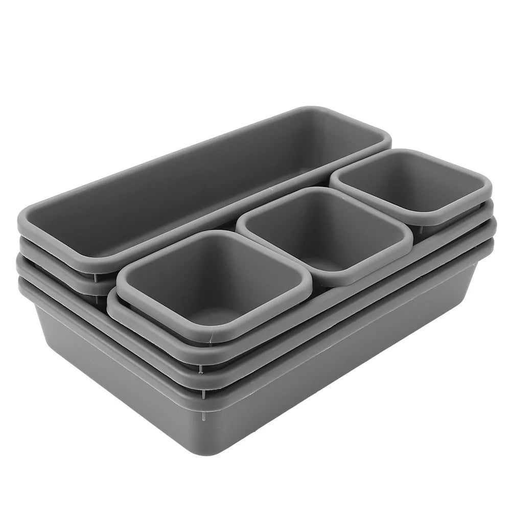 8pc/set Storage Drawer Storage Box Sundries Jewellery Holder Make Up Organizer Box Kitchen Bathroom Storage Trays Closet Cove