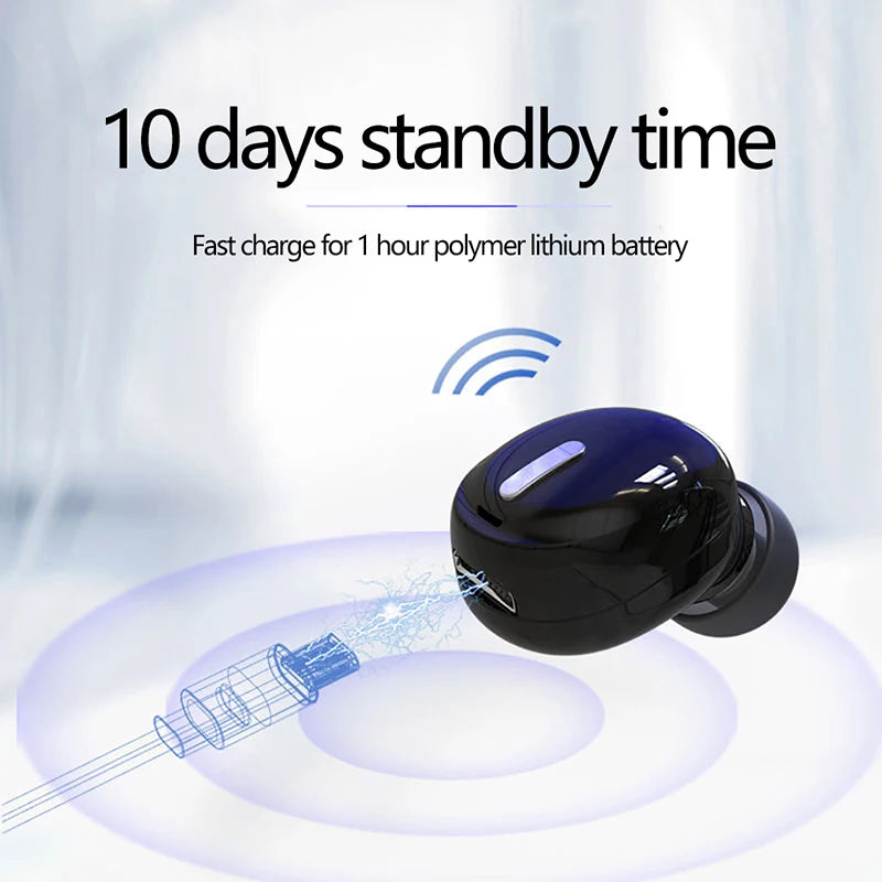 New Wireless Earphones Bluetooth 5.0 Headphones With Mic in-Ear Sports Waterproof TWS Earbuds Bluetooth Handsfree Single Head