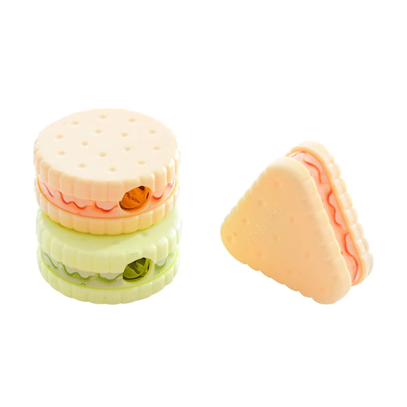 Lytwtw's Stationery School Office Supplies Cute Cookie Sharpener For Pencil Creative Item back to school Lovely