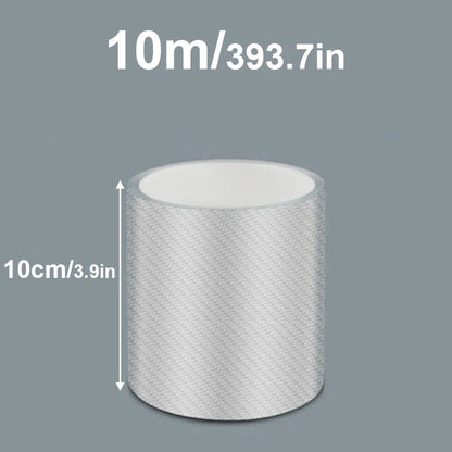 3/5/10M Transparent Carbon Fiber Car Threshold Portector Moulding Strip Trim Bumper Strip Clear Wear Surface Tapes DIY Film T