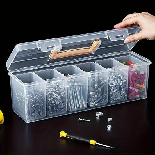 1/7pcs Tool Parts Storage Box Set Multi-Compartment Tool Organizer,Sorting Box for Screws,Wrenches,Hardware Accessories,and T