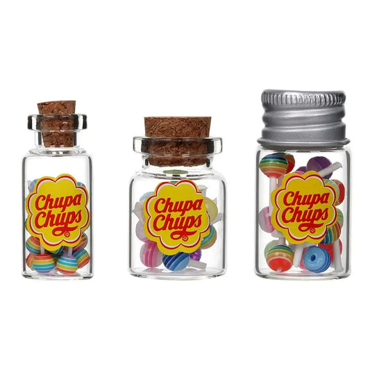 1/12 Scale Doll House DIY Accessories Kitchen Toys Candy Box Lollipops With Jar Dollhouse Miniature Food Simulation Sugar