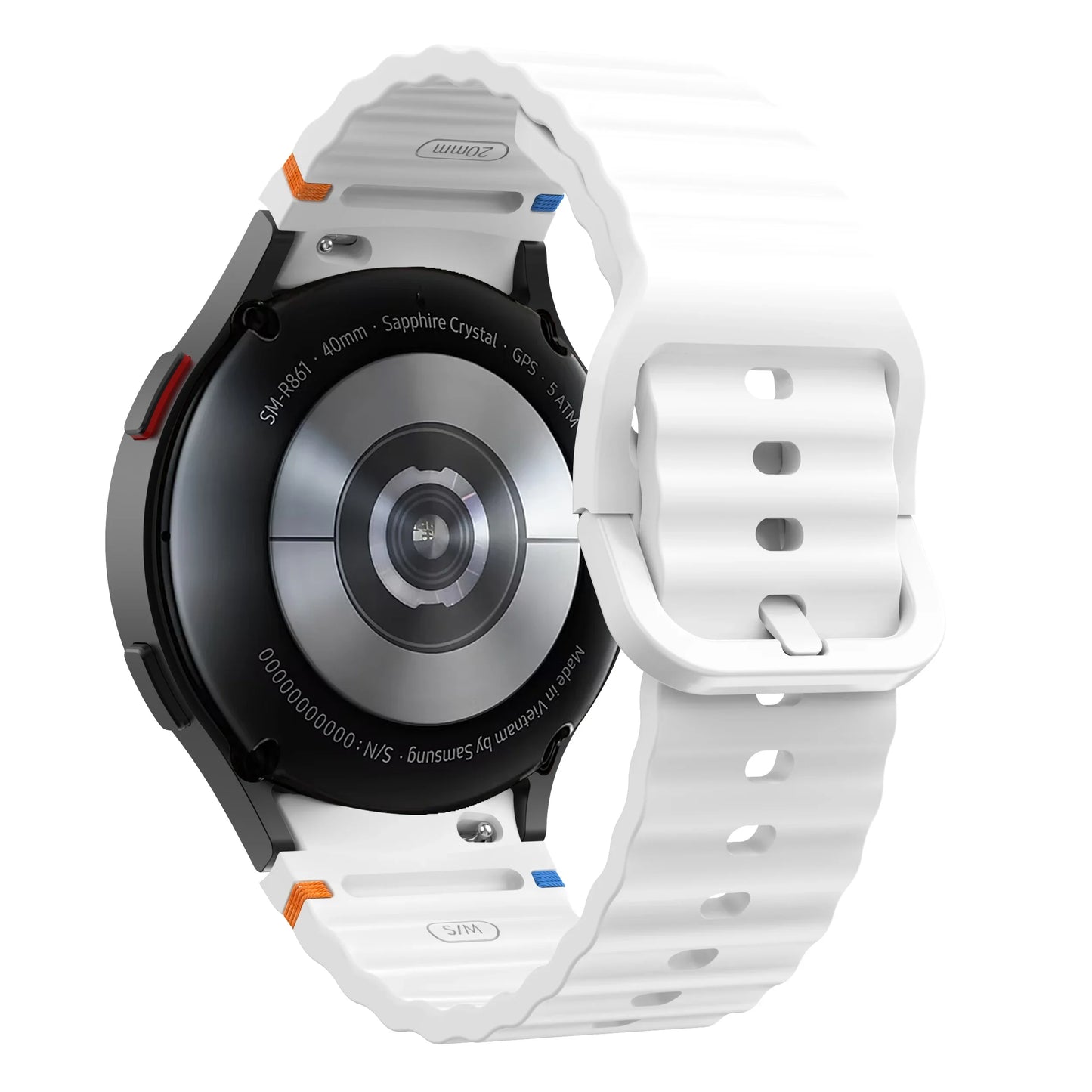 Original Silicone Band for Samsung Galaxy Watch 7 FE 6 4 Classic 5 Pro 44mm 40mm 43mm 47mm 45mm Bracelet Galaxy Watch6 7 Stra