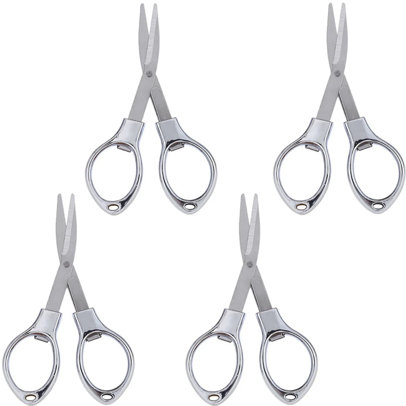 Foldable Stainless Steel Vintage Scissors Sewing Fabric Cutter Embroidery Cute Scissors Tailor Scissor Thread Sewing Tools NE