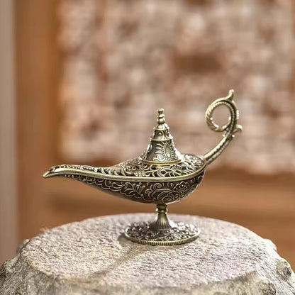 Antique Style Lamp Metal Incense Burner Scented & Unscented Candle Holder Home Decor Gift Arabic Incense Burner