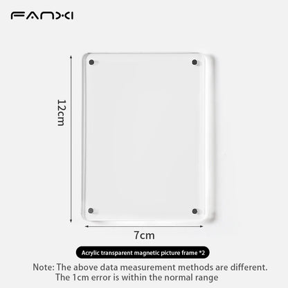 Magnetic Bulletin Board with Stand Magnetic Board for Tabletop with Magnetic Clamp Metal Board for Magnets Display - 2PCS Pic