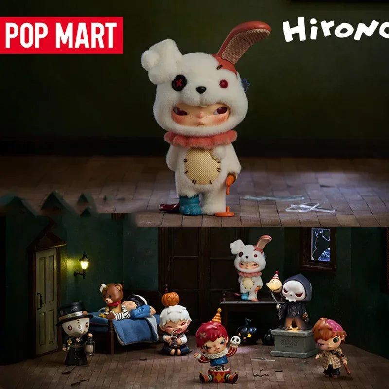 POP MART Hirono Monster Is Carnival Series Blind Box Guess Bag Mystery Box Toys Doll Cute Anime Figure Desktop Ornaments Gift