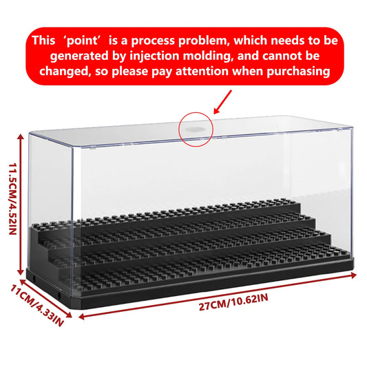 Acrylic Minifigures Display Case Stackable and Dustproof Building Block Display Box for Lego Action Figure Holds up to 32 Fig
