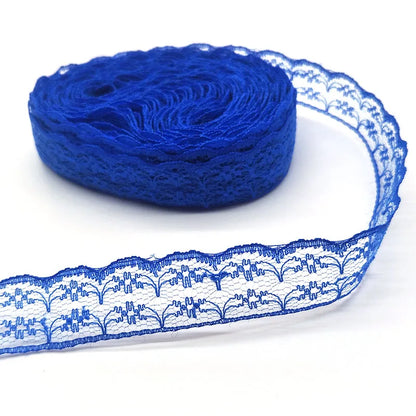 10 Yards High Quality Beautiful White Lace Ribbon Tape 22MM Lace Trim DIY Embroidered For Sewing Decoration African Lace Fabr