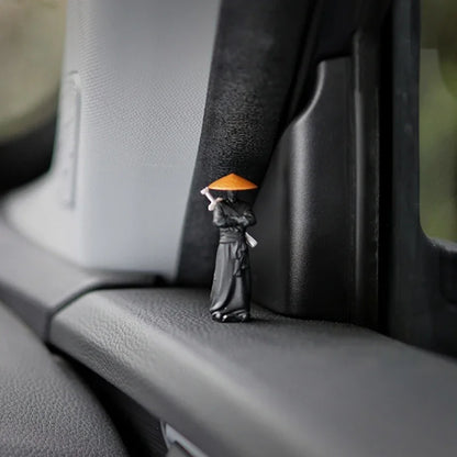 Resin Mini Figurines Decorative 50mm Ancient Sino-Japanese Samurai Warriors Office Cubicle Home Desktop Car Interior Model Gi