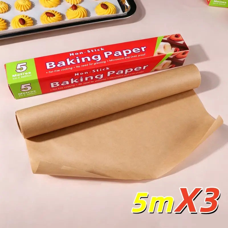 Parchment Paper Baking Sheets, Non-Stick Precut Baking Parchment, for Baking Grilling Air Fryer Steaming Bread Cup Cake Cooki