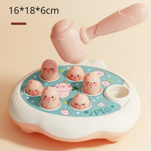 Montessori Baby Toys Cartoon Animal Theme Knocking Game Parent Child Board Hammering Game Toddler Educational Birthday Gifts 