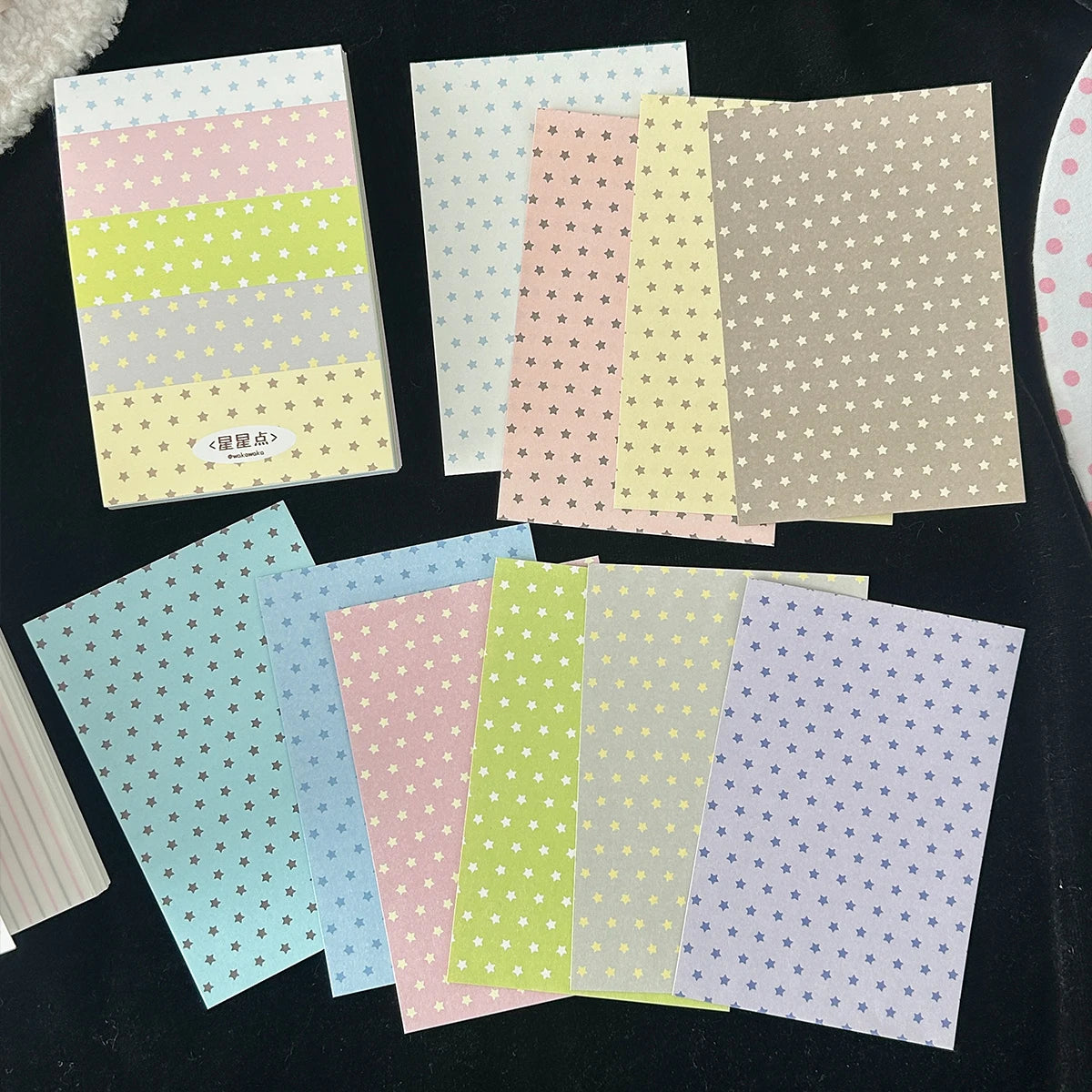 A7 Polka Dot Memo Pad Tearable Double Sided Scrapbook Paper Writing Journal Planner Scrapbooking Supply 100 Sheets