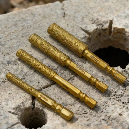 Diamond Core Bits Hex Shank Dry Drilling for Ceramic Tile Granite Marble Hole Saw Tile Cutting Tool Set