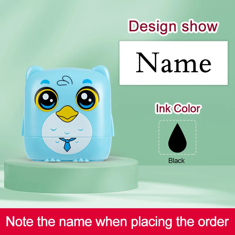 ‌Personalized Custom Name Stamp for Kids - Waterproof Durable School Stamp, Non-Fade Ink,Unique Educational Gift for Students