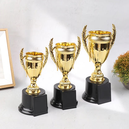 1Pcs Reward Carnival Competition Party Prize Favors Mini Plastic Award Trophy Children Winner Gold Trophies Toys For Kids