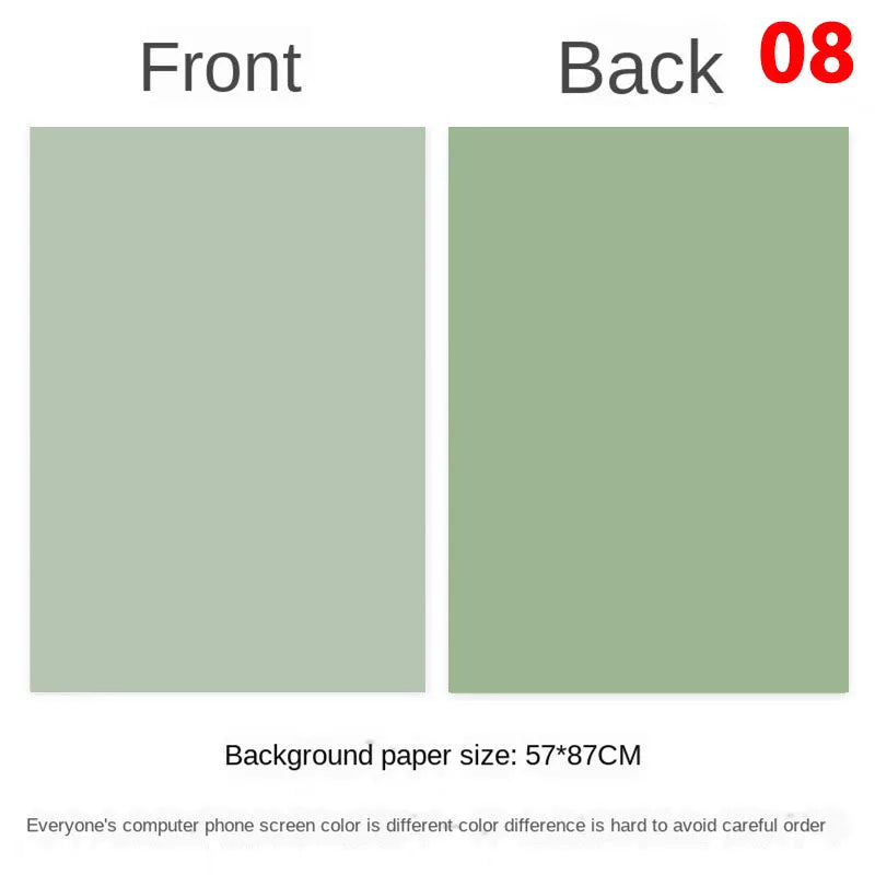 Photography Backdrops Wallpaper 57*87cm 2sides Solid Color Photo Background Props for Photo Studio Newborn Product Photograph